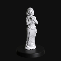 FEMALE WARRIOR SISTER ROBED & PRAYING 5