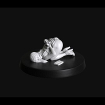 NUDE SLAVE GIRL KNEELS 1