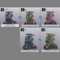 2 CHAOS SPACE MARINES HAVOCS WITH HEAVY BOLTER OR AUTOCANNON OR REAPER CHAINCANNON