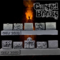 RESIN CURSED BOOKS