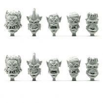 MONSTER ORCS HEADS (10)