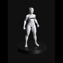 NAKED GENE-FORGED FEMALE WARRIOR 1