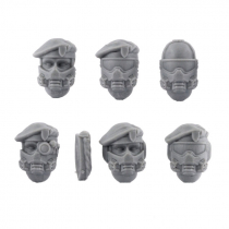 BERET AND GASMASK VETERAN HEADS