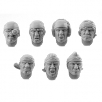 JUNGLE FIGHTER HEADS (7)