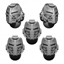IMPERIAL TEMPLAR HELMET HEADS SET (5U) V4