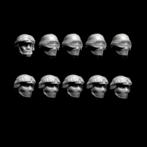 TACTICAL TROOPER HEADS (10)