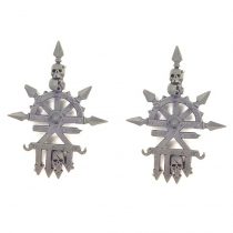 CHAOS SPACE MARINES KHORNE BANNERS (2)