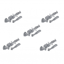 DARK ELDAR KABALITE WARRIOR BLASTERS (5)