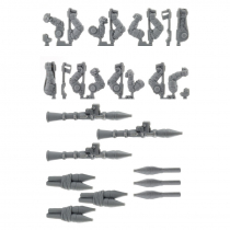 RPG LAUNCHERS (THREE LAUNCHERS WITH ARMS)