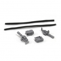 BIG GUNS - SATURATION FIRE - MINIGUN, BACK PACK & NON FLEXIBLE AMMO BELT SET X 2