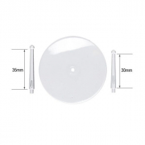 60 MM CLEAR FLYING BASE WITH 30/35 MM BALL TOP FLYING STEM (1)