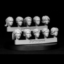 HEROIC SCALE FEMALE HEADS