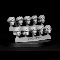 HEROIC SCALE FEMALE HEADS - BERETS