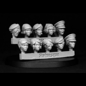 HEROIC SCALE FEMALE HEADS - VETERANS