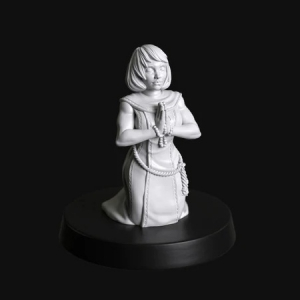 FEMALE WARRIOR SISTER ROBED & PRAYING 2