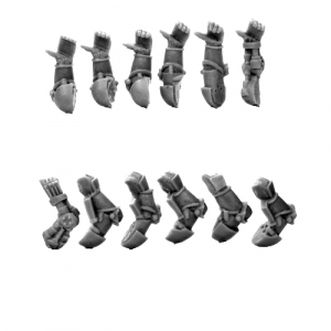 MEDIEVAL RIFLE ARMS - FIVE PAIRS +BIONIC RIFLE ARMS