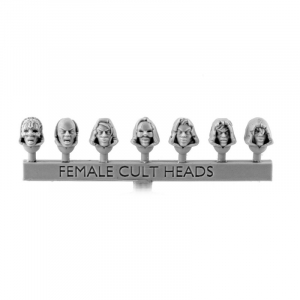 FEMALE CULTIST HEADS (7)