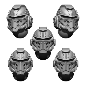 IMPERIAL TEMPLAR HELMET HEADS SET (5U) V3
