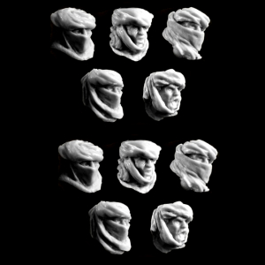 DESERT TROOPERS HEADS (10)