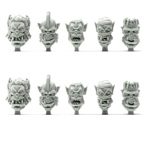MONSTER ORCS HEADS (10)