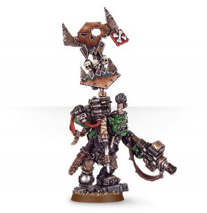 ORK NOB WITH WAAAGH! BANNER