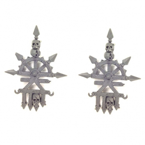 CHAOS SPACE MARINES KHORNE BANNERS (2)