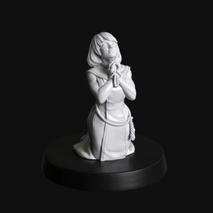 FEMALE WARRIOR SISTER ROBED & PRAYING 1