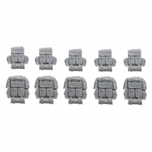 DEATH KORPS OF KRIEG INFANTRY SQUAD FIRING BACKPACKS