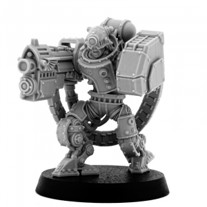MECHANIC ADEPT BATTLE SERVITOR WITH HEAVY BOLTGUN (HM)