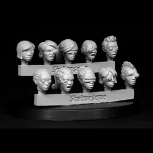 HEROIC SCALE FEMALE HEADS - BIONIC