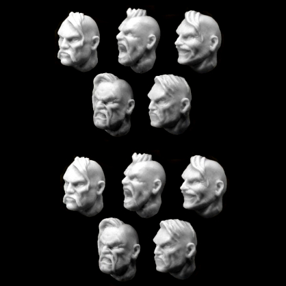 COSSACK HEADS (10)