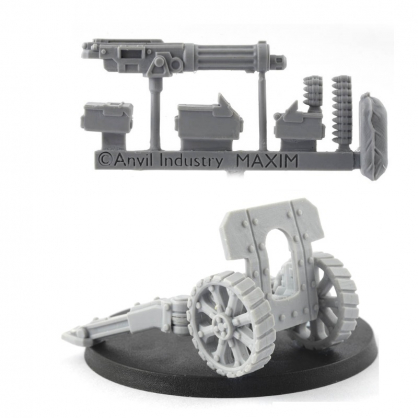 FIELD GUN PLATFORM AND MAXIM GUN