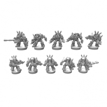 CHAOS SPACE MARINES TERMINATORS EPIC 6MM (40)
