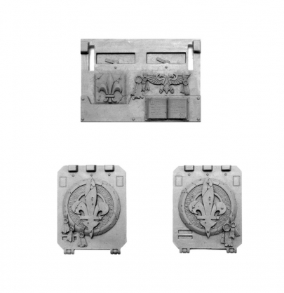 ADEPTA SORORITAS RHINO DOORS AND FRONTPLATE