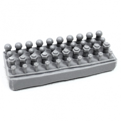 LARGE VARIOUS RIVETS SPRUE - X 40