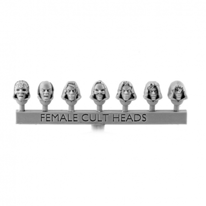 FEMALE CULTIST HEADS (7)