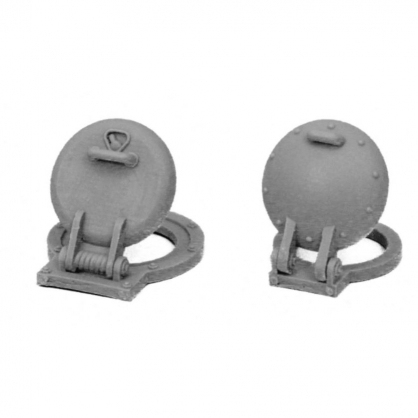 HATCHES - SMALL ROUND HATCHES - SPRUE OF 2