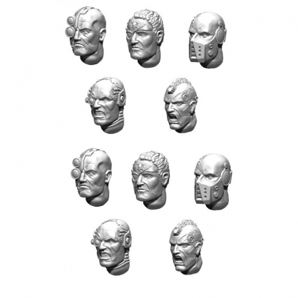 GUARDSMEN VETERAN HEADS (10)