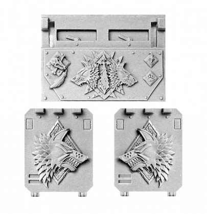 SPACE WOLVES RHINO DOORS AND FRONTPLATE