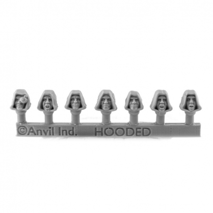 HOODED CULTIST HEADS (7)