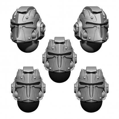 IMPERIAL TEMPLAR HELMET HEADS SET (5U) V2