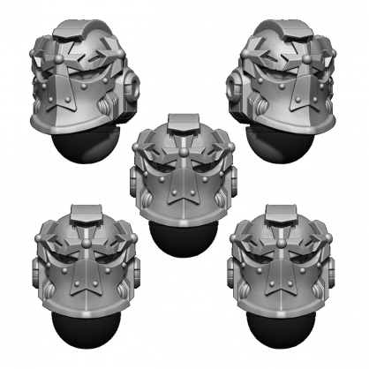 IMPERIAL TEMPLAR HELMET HEADS SET (5U) V5