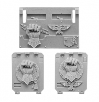 IMPERIAL OR CRIMSON FISTS RHINO DOORS AND FRONTPLATE