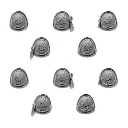 RED SCORPIONS MARINE SHOULDER PADS