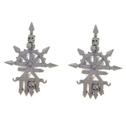 CHAOS SPACE MARINES KHORNE BANNERS (2)