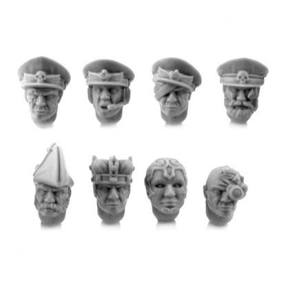 DRESS UNIFORM OFFICER HEADS (8)