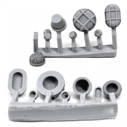 BULKHEAD LIGHTS - SPRUE OF 7 - VARIOUS