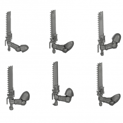 SPACE MARINE ASSAULT SQUAD CHAINSWORD (LEFT ARM)