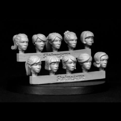 HEROIC SCALE FEMALE HEADS 2