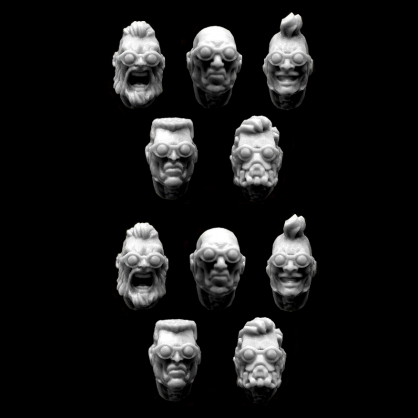 MERCENARY HEADS (10)